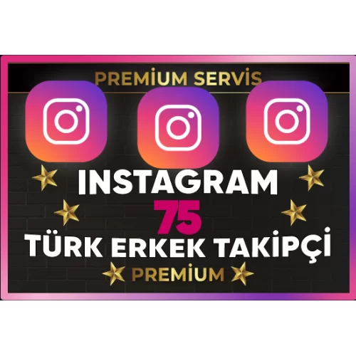  ⚡ PREMİUM  İNSTAGRAM TÜRK ERKEK 75 TAKİPÇİ⚡